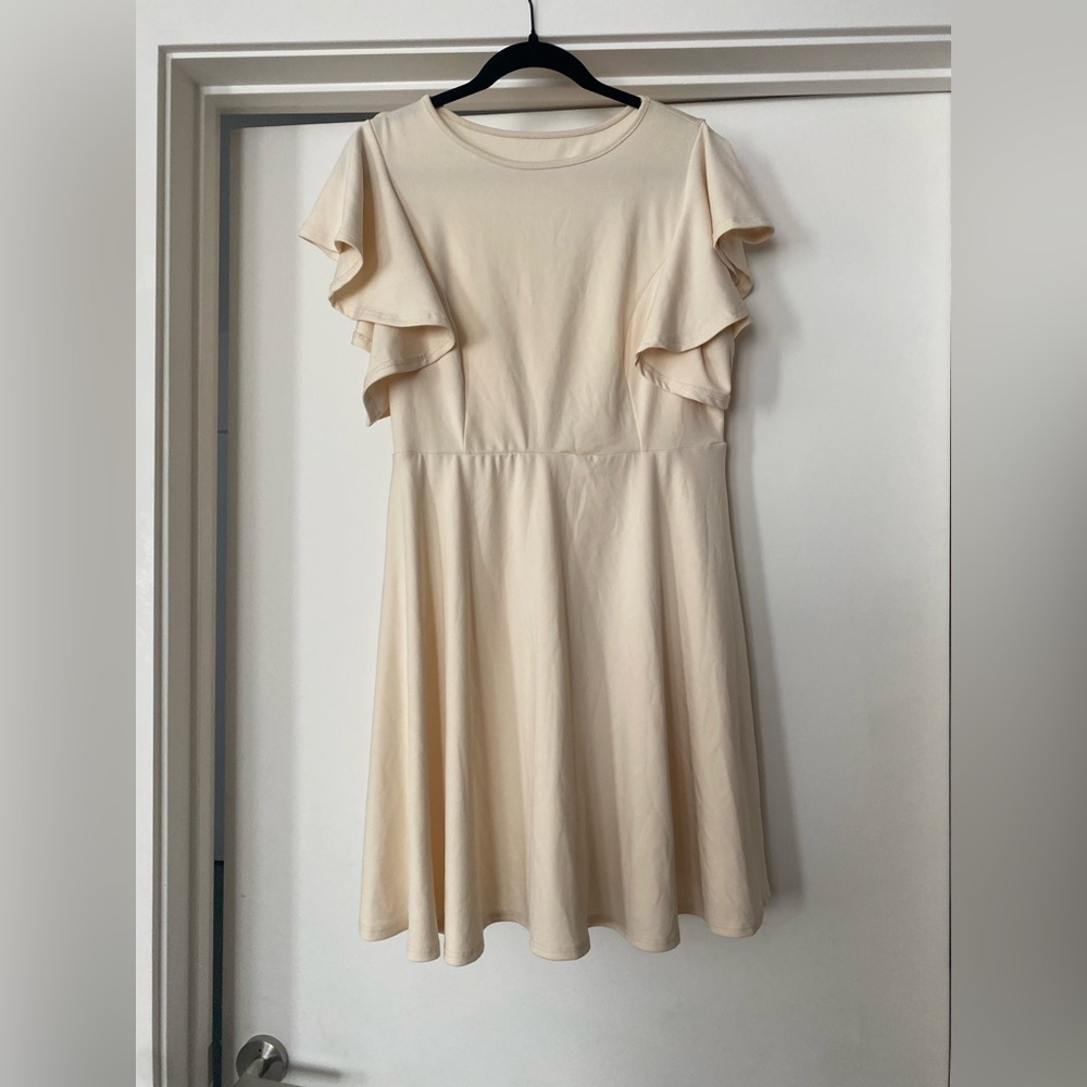 Shein Cream mini dress